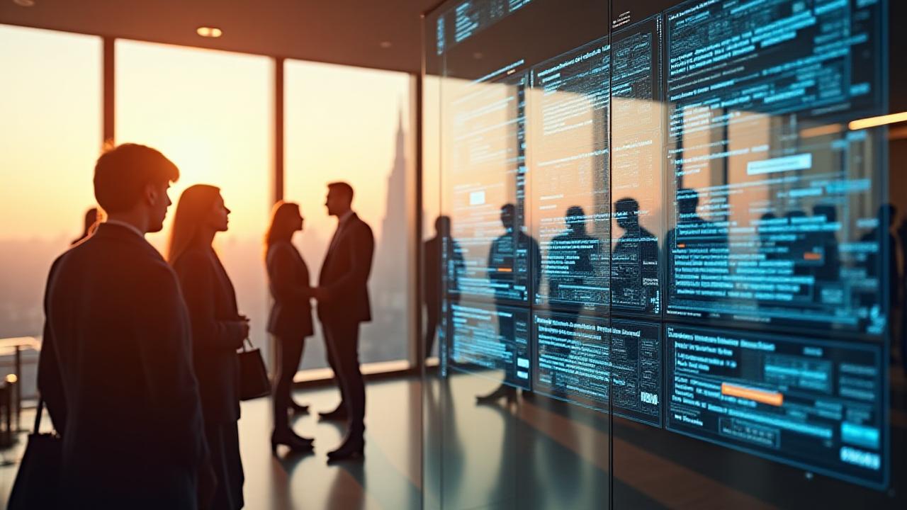 Data visualization and human collaboration in a London office