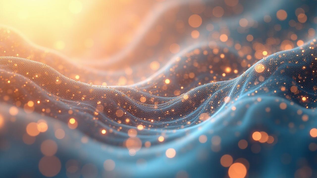 Abstract neural network visualization showing organic data flow